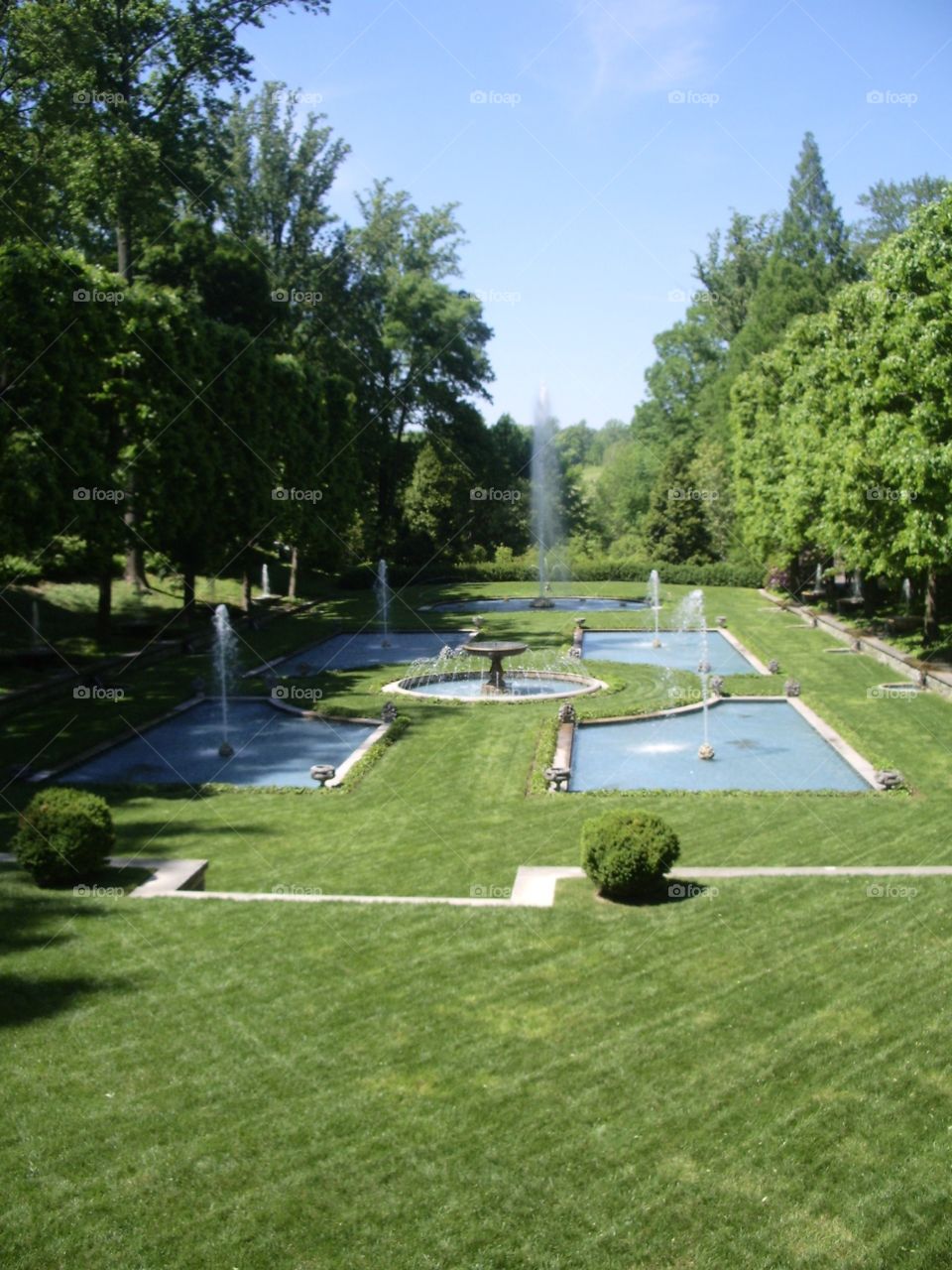 Garden with fountains