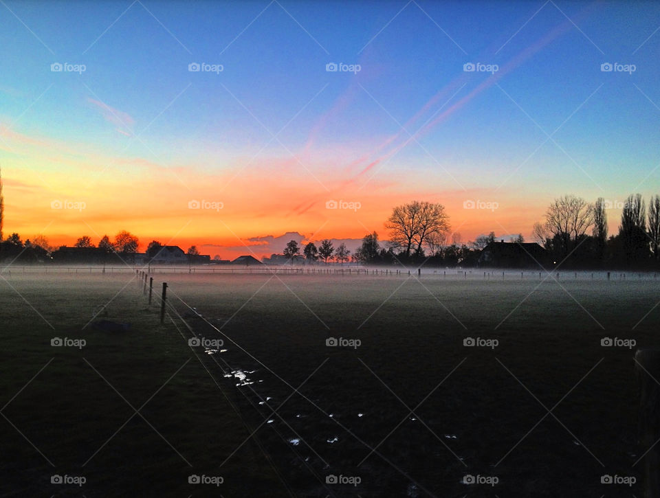 landscape sky sunset colour by vienesse