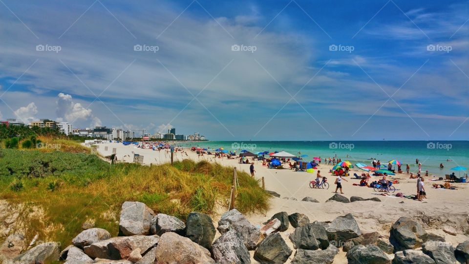 View of South Beach Miami Florida
