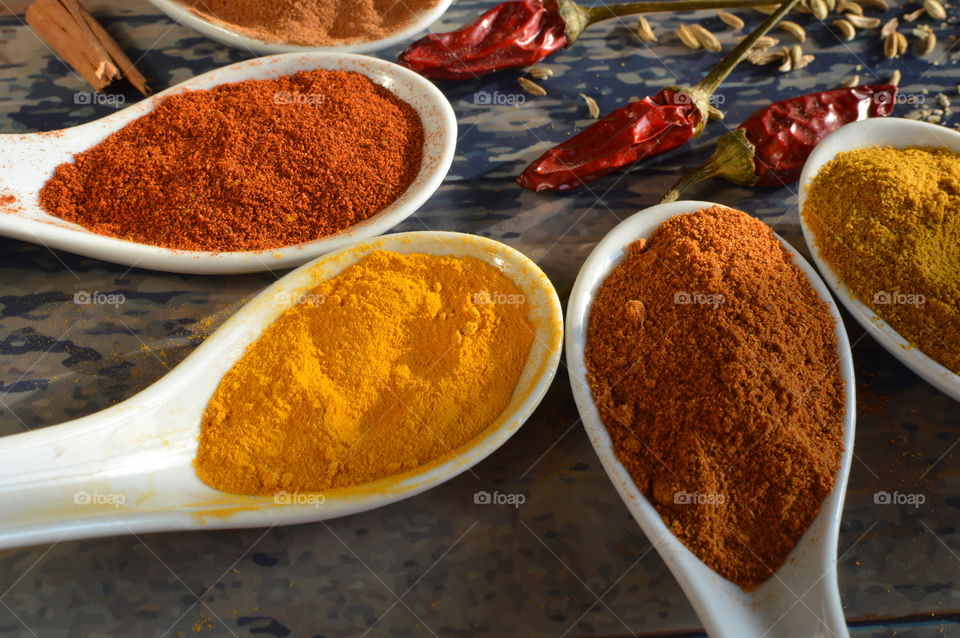 Colored spices