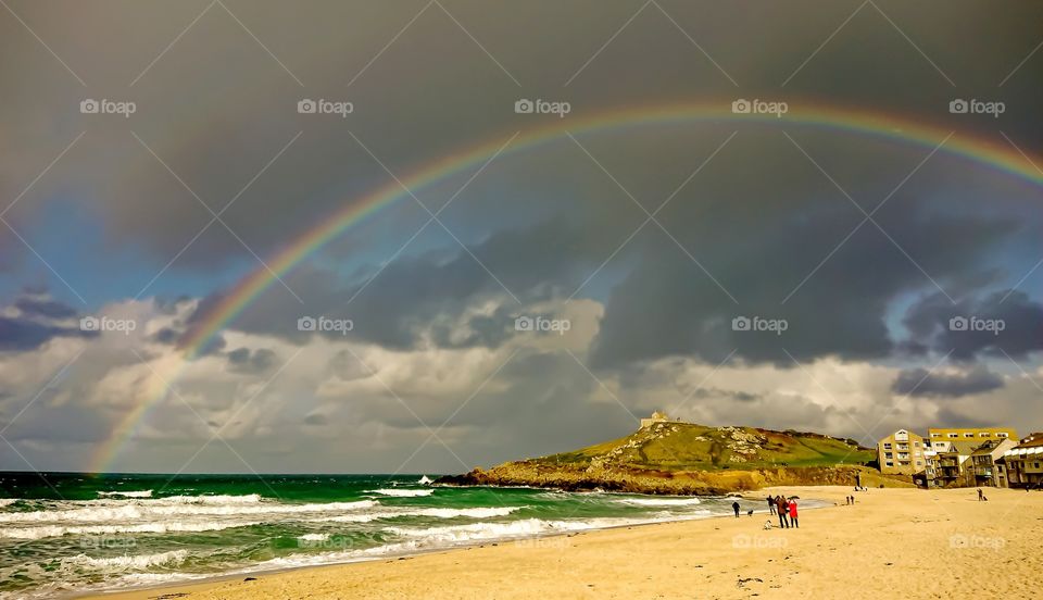 Beachscape rainbow