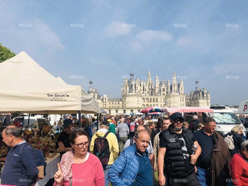 Europe travel shot- Shamborg annual antique market, a lot of people, very lively.