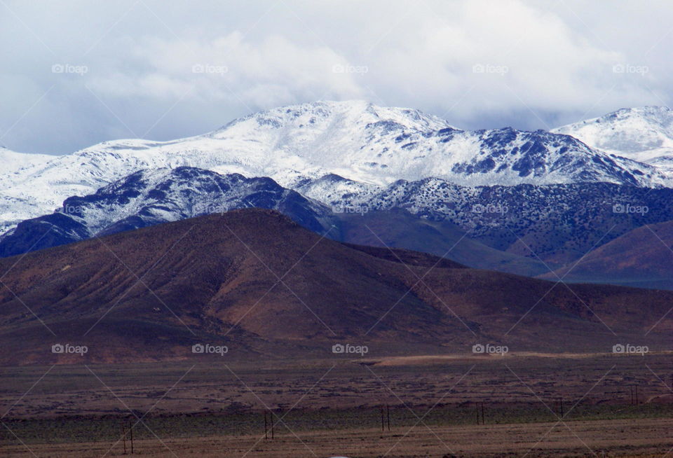 Mountains in snow