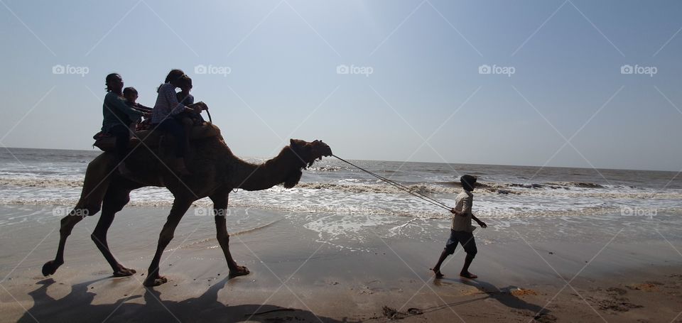 jampore beach, daman, gujarat, india