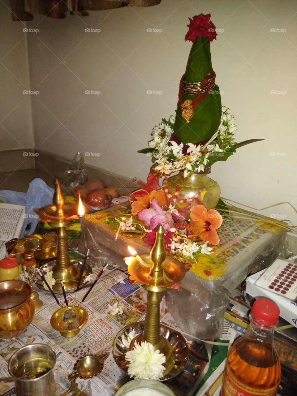 Varalakshmi pooja kalasham at my home