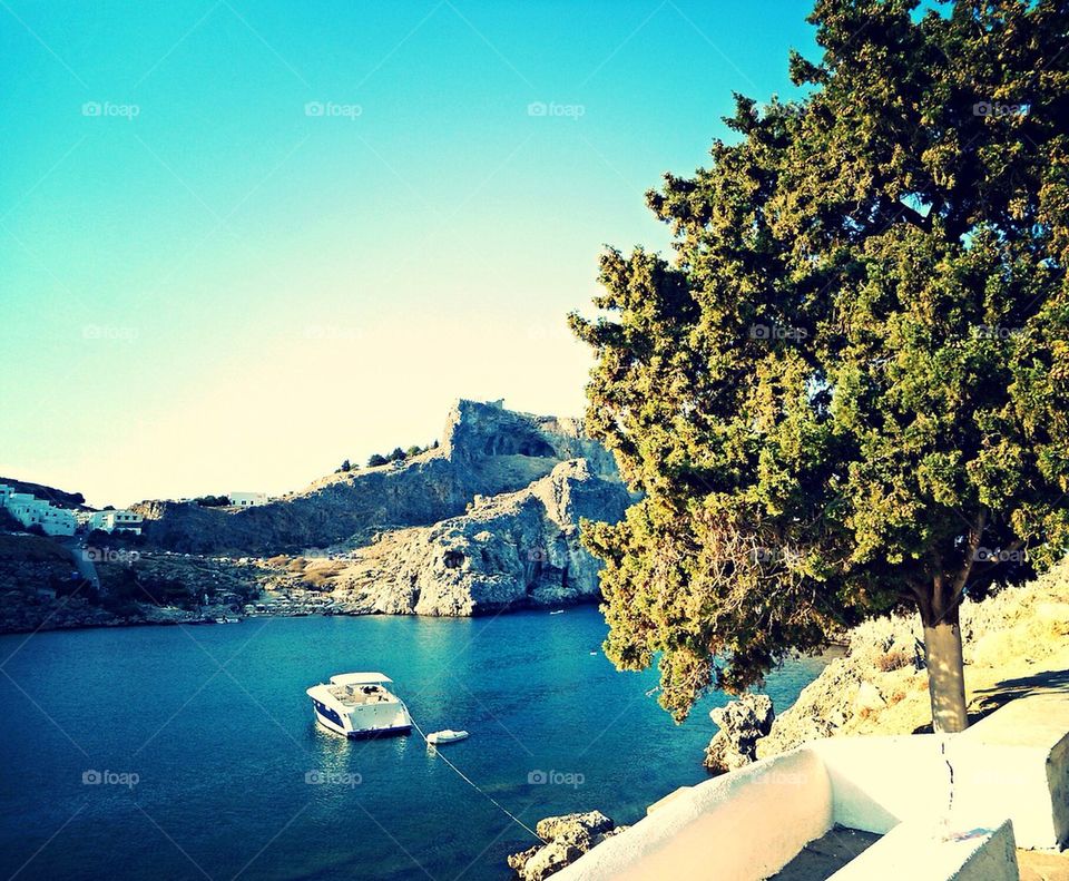 Bay of Saint Paul in Lindos