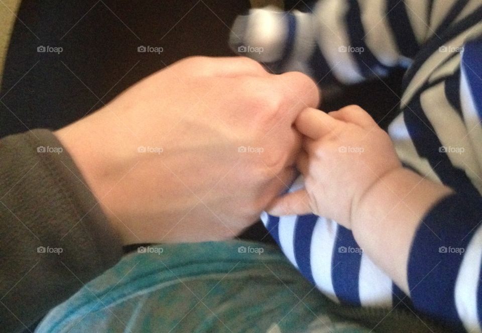 Fist bump. Auntie and nephew fist bump