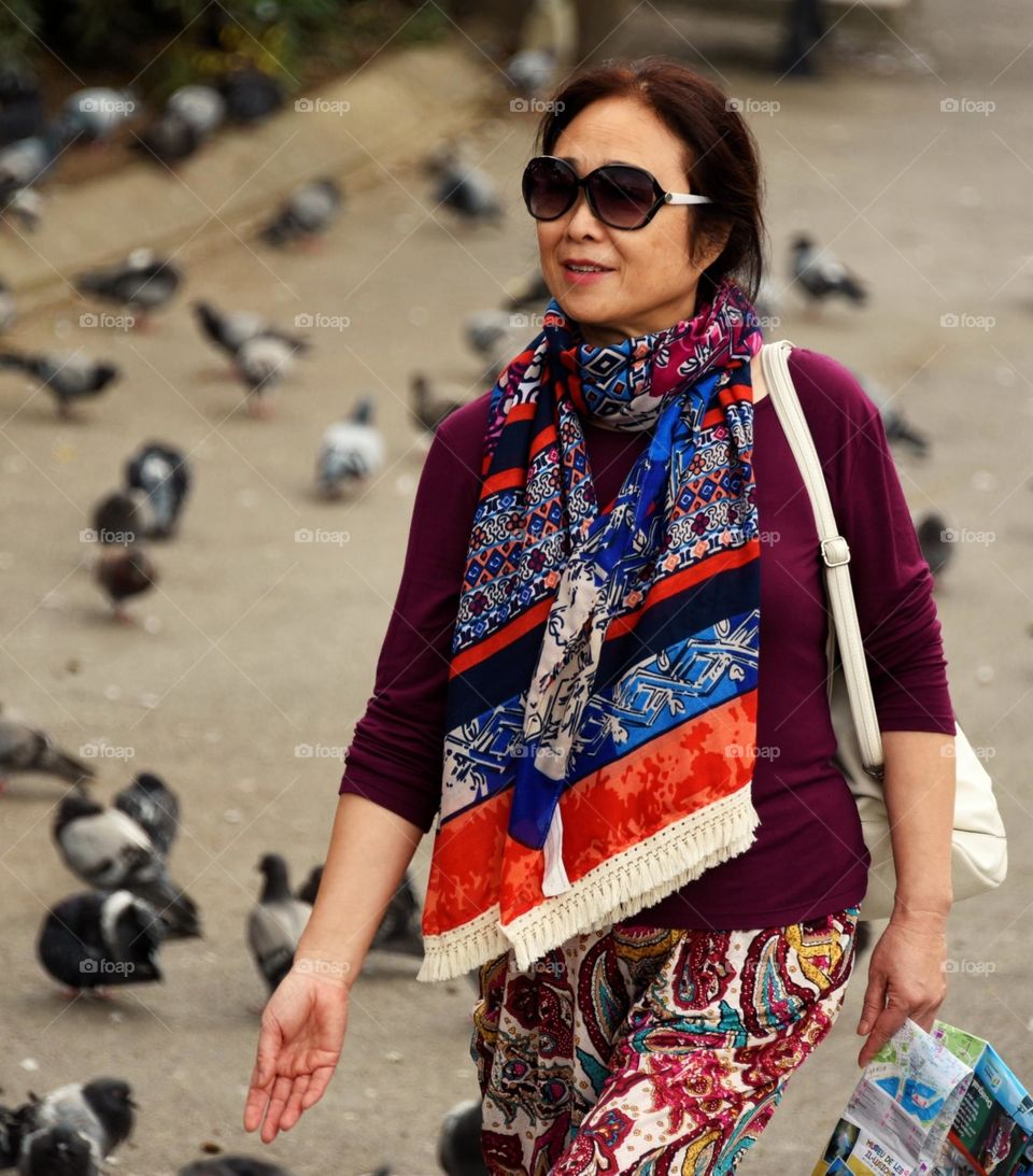 Peaceful view of Barcelona