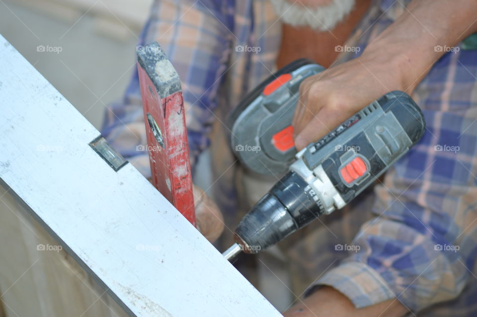 Working hands close up