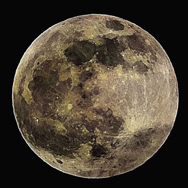 Full moon in Milan on 28th january 2020