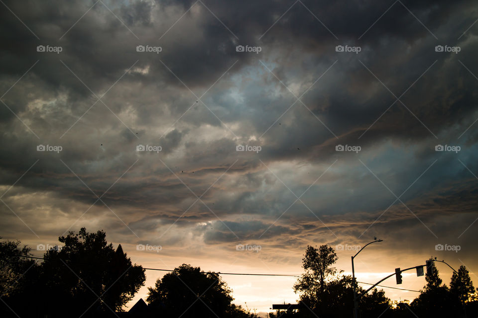 Illuminated Clouds. Davis California lovin