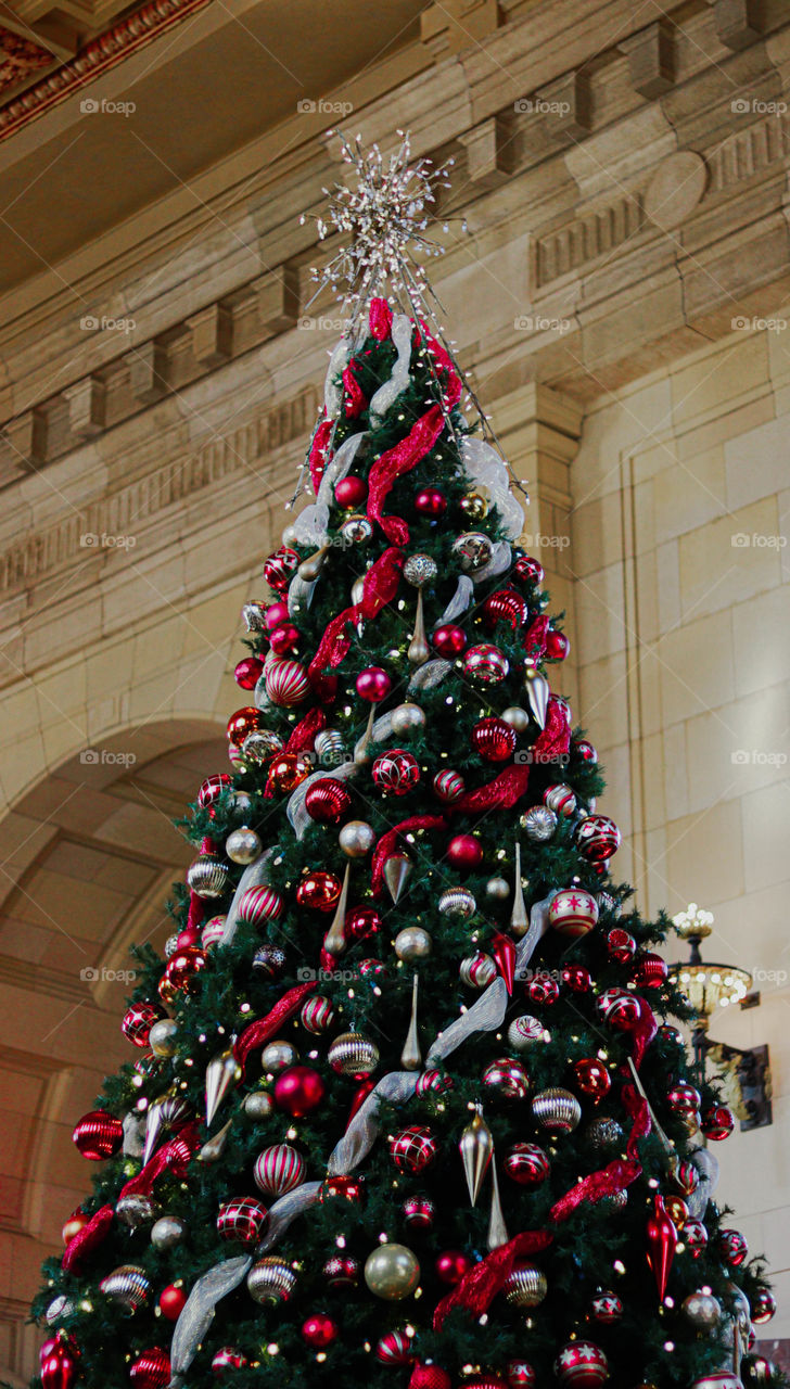 Christmas tree at Union Station
