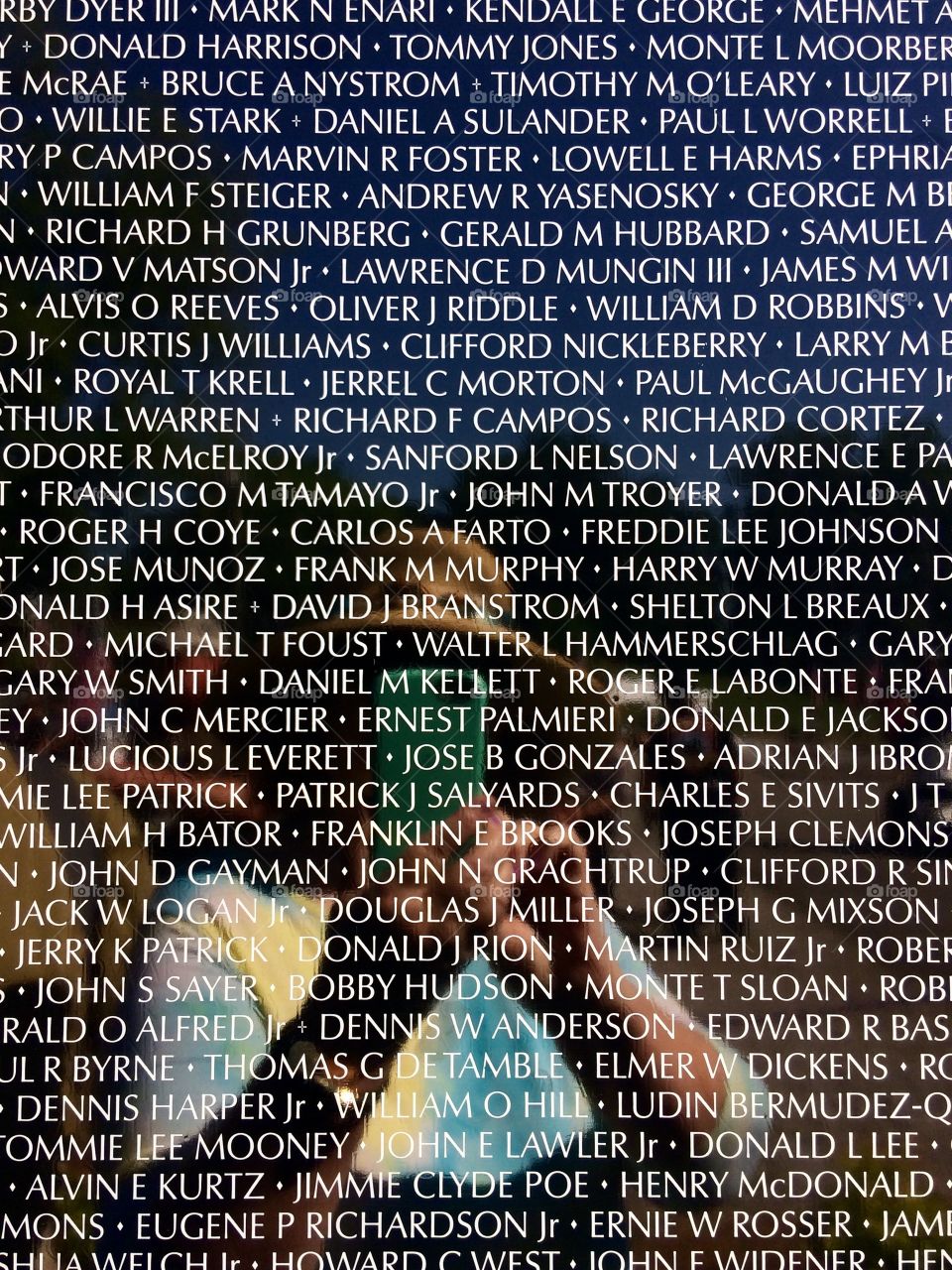 Reflections On The Vietnam Traveling Wall