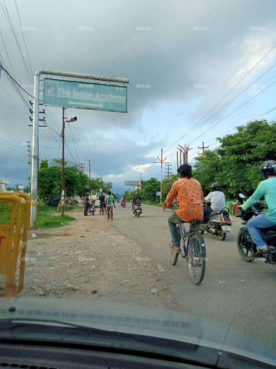 Monsoon clouds over the announcing rain