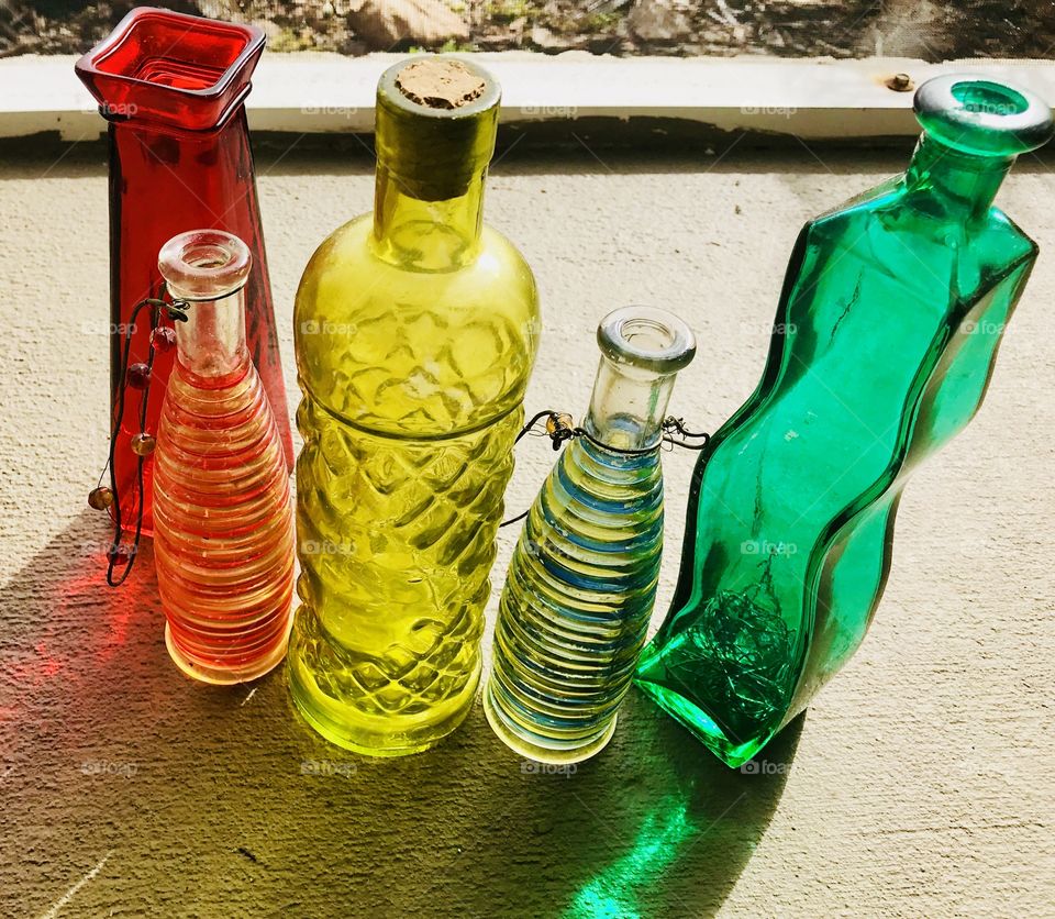 Colorful Glass bottles 
