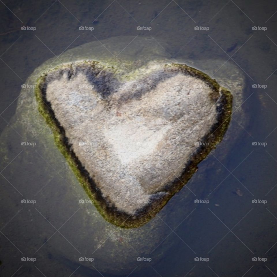 Heart shaped rock 