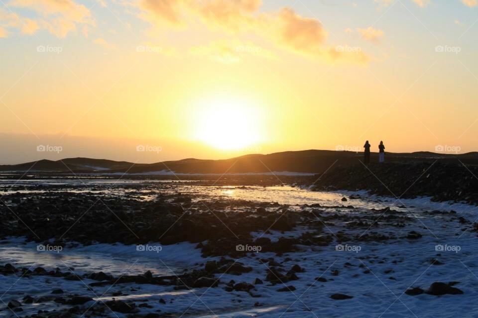 Icelandic winter sunrise