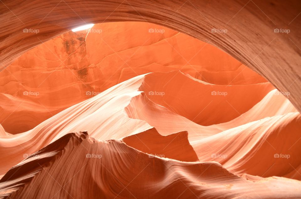 The pyramids of the Antelope canyon 