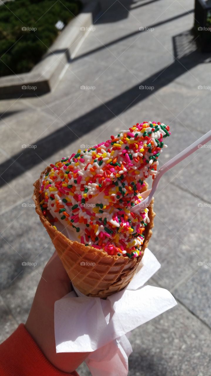 Museum Mile Treat. Sprinkles are a very specific happiness I look forward to when I go to museum mile in New York City. 