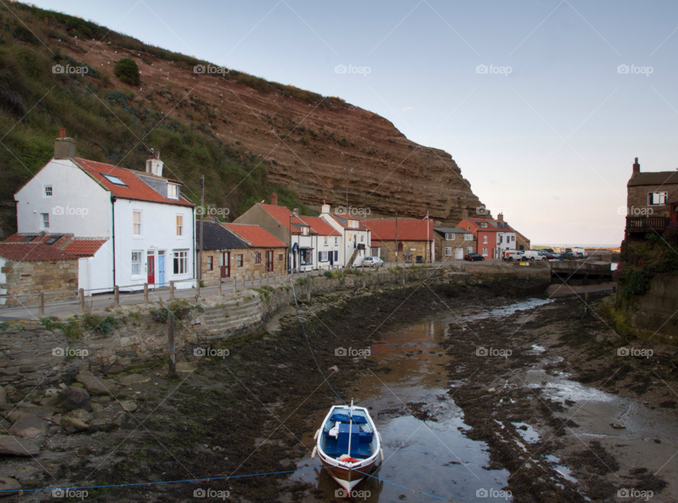 staithes north yorkshire mountain cottage river by rich0710