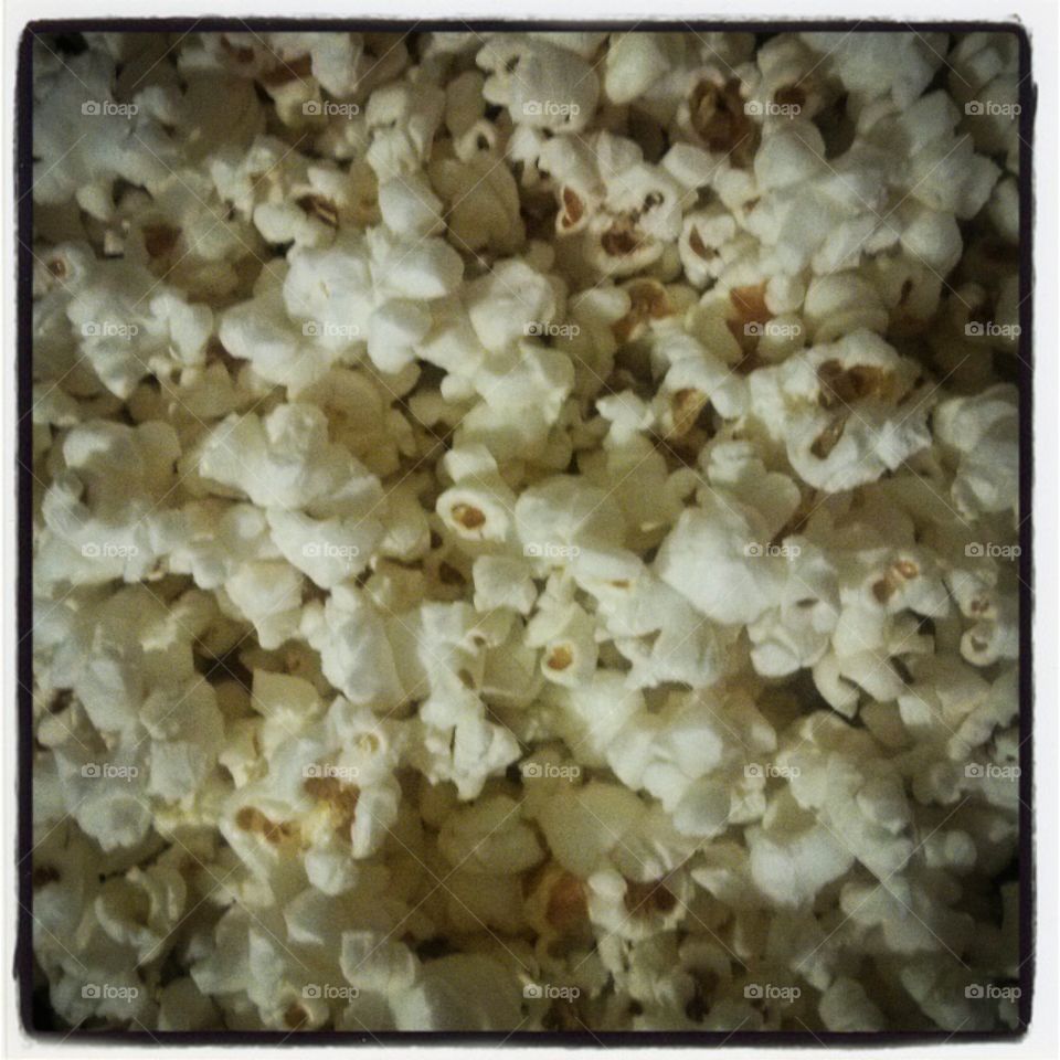 Popcorn. Stove top popped popcorn
