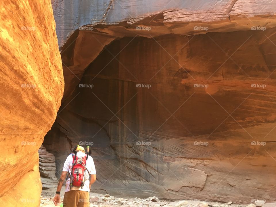 Amazing slot canyon hiking 