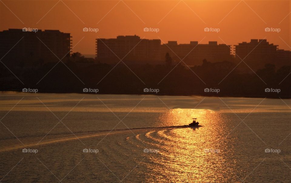 Sunset boat ride