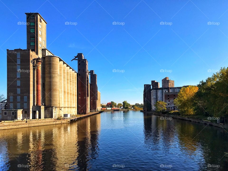 Buffalo River grain silos