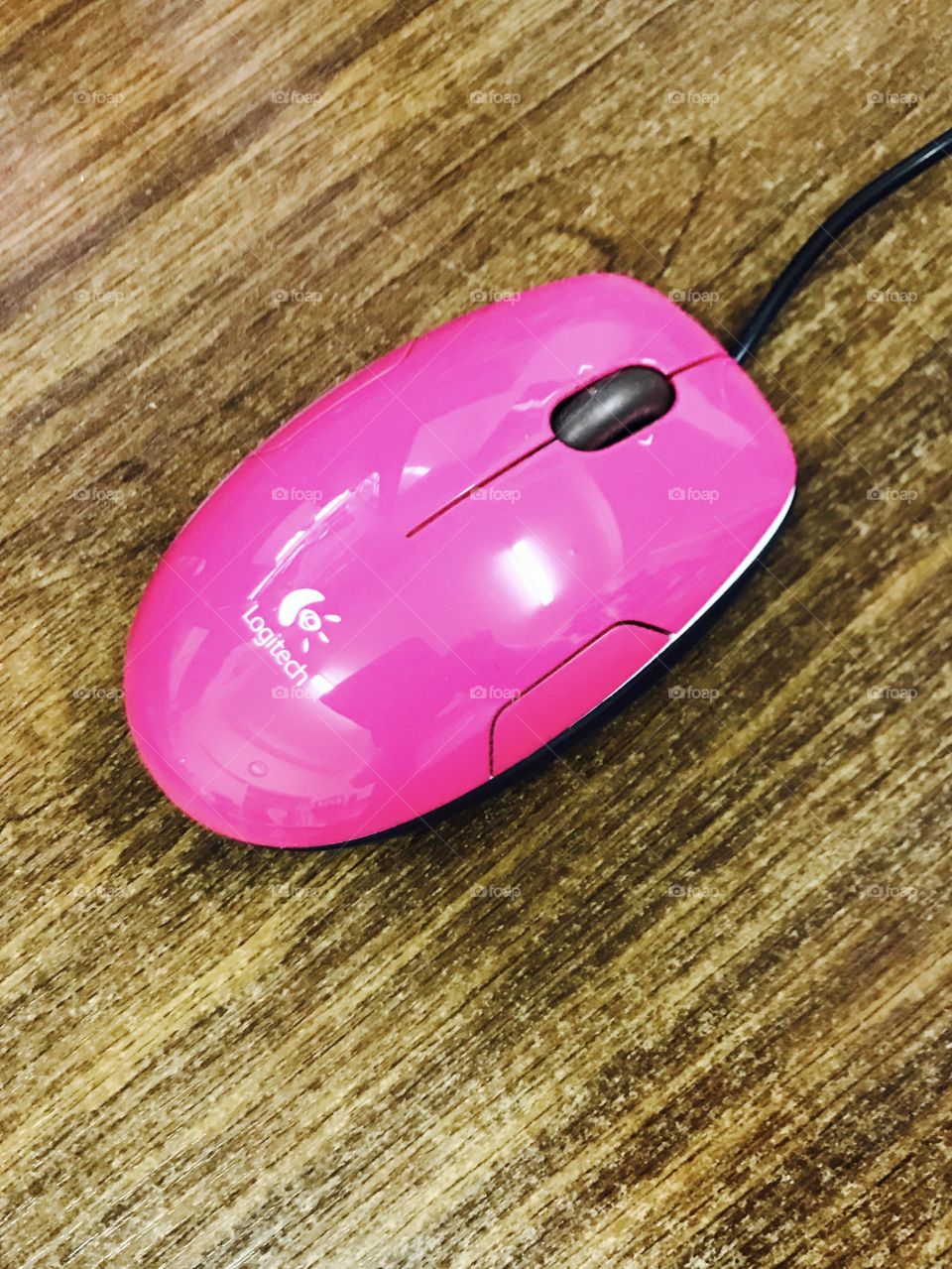 #pink #mouse #cable