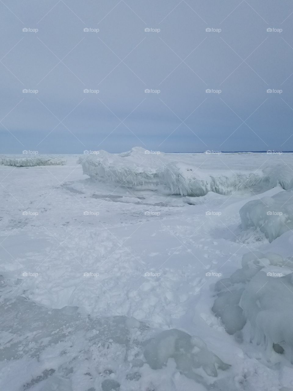 Grand Traverse Point Ice Formations