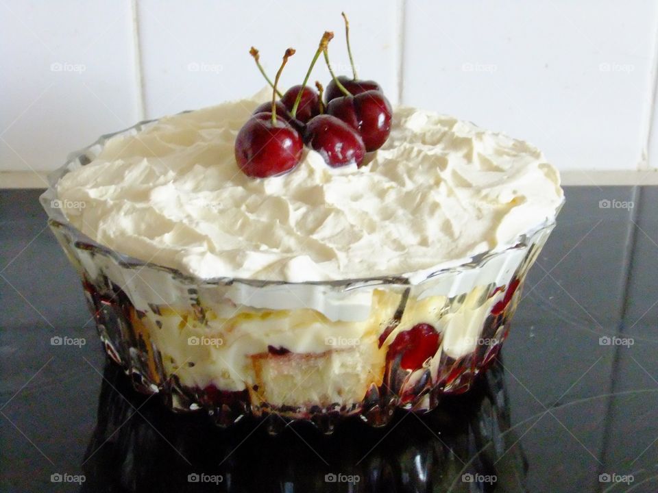 Cherry trifle 
