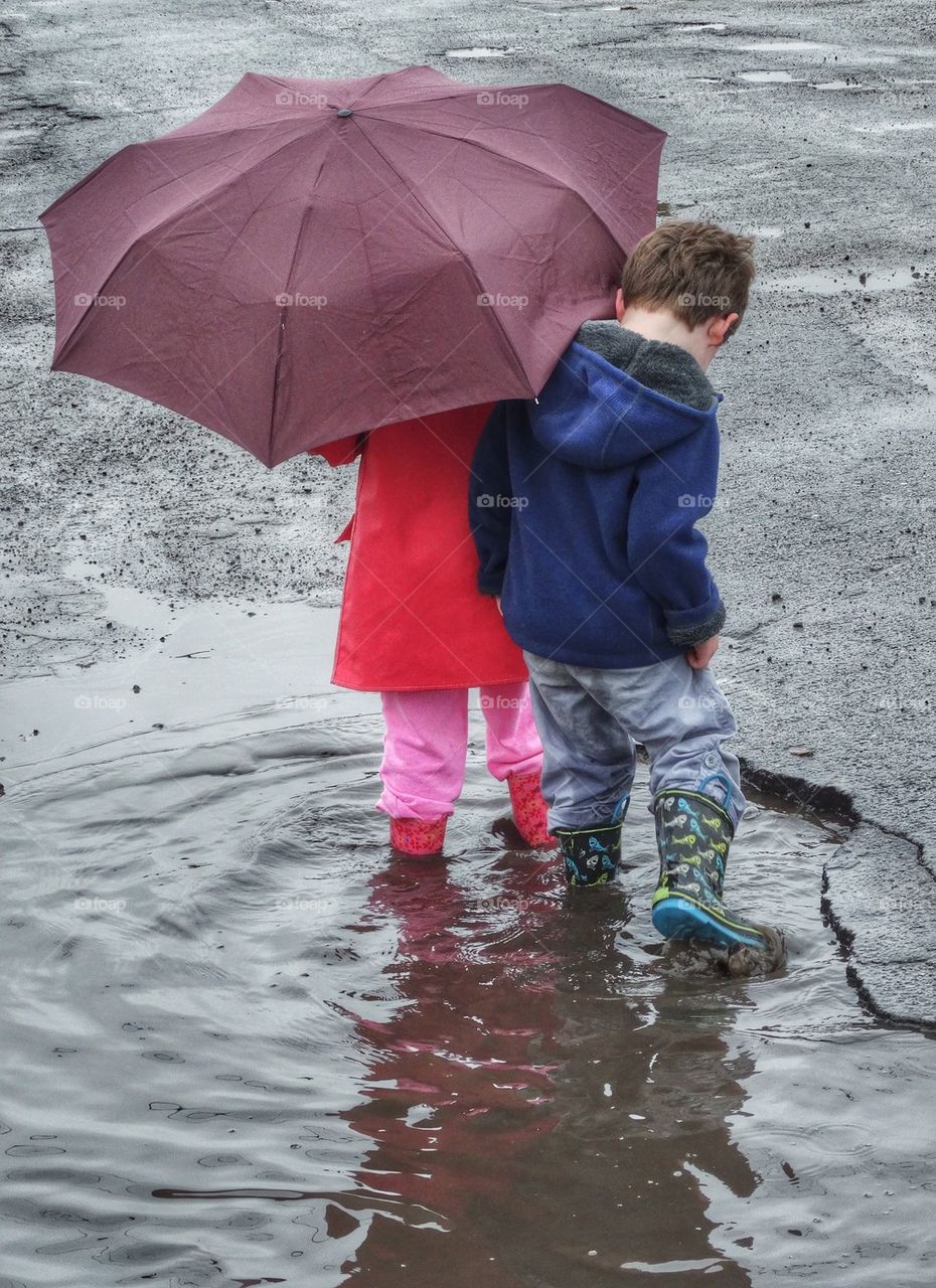 Young Love In The Rain
