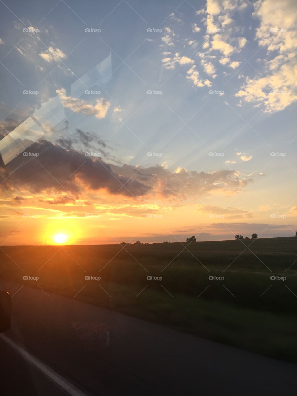 Sunset over Nebraska