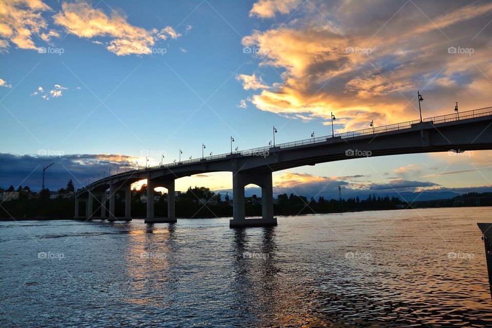 Bridge at sunset