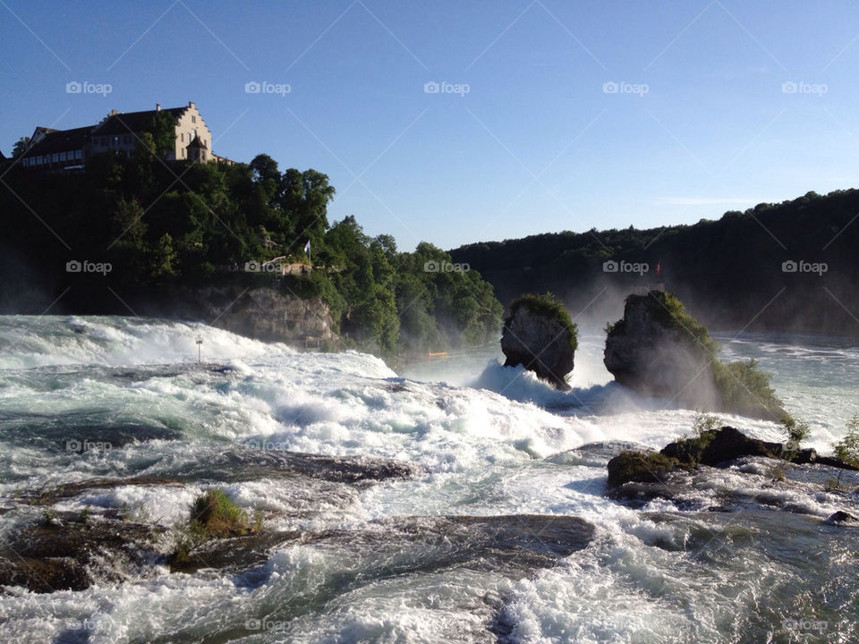 River near the house