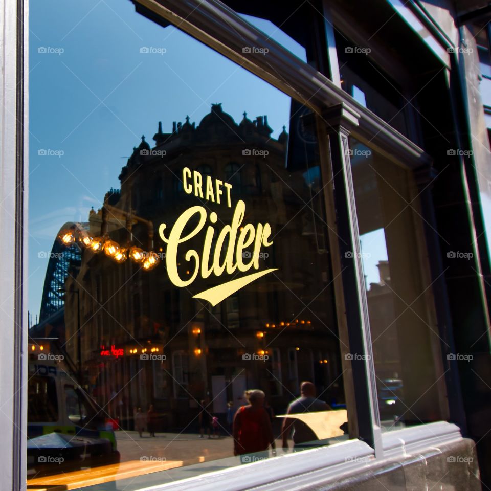 reflection in window