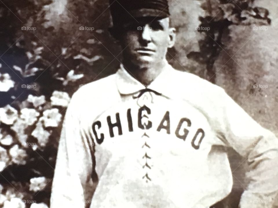 Old American retro baseball picture 