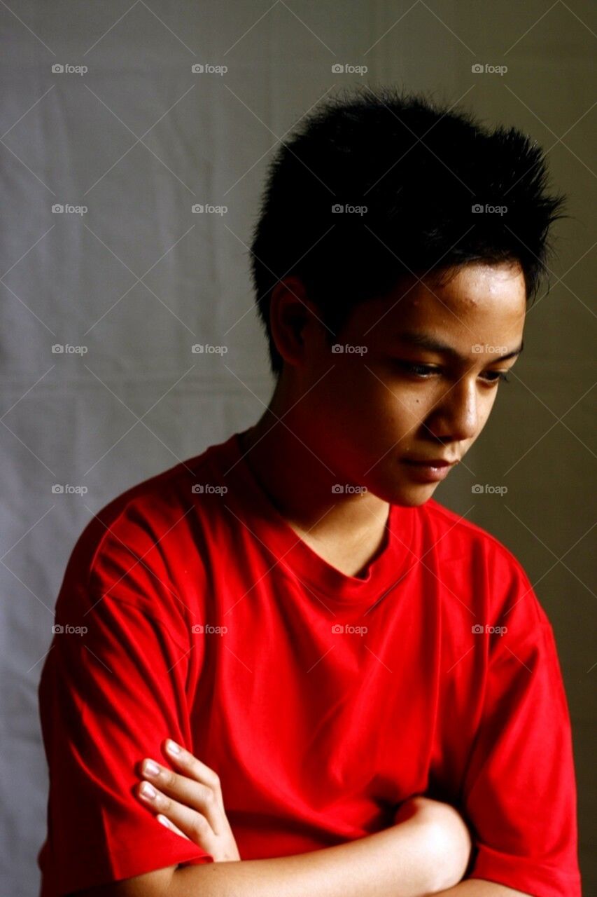 Portrait of an asian teenager