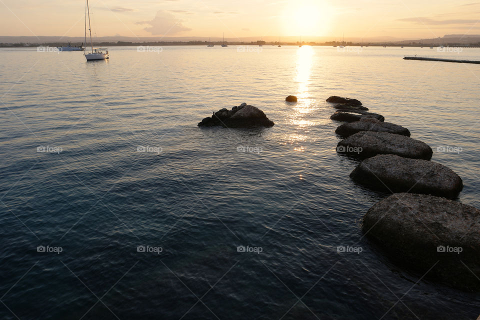 sunset in ortygia