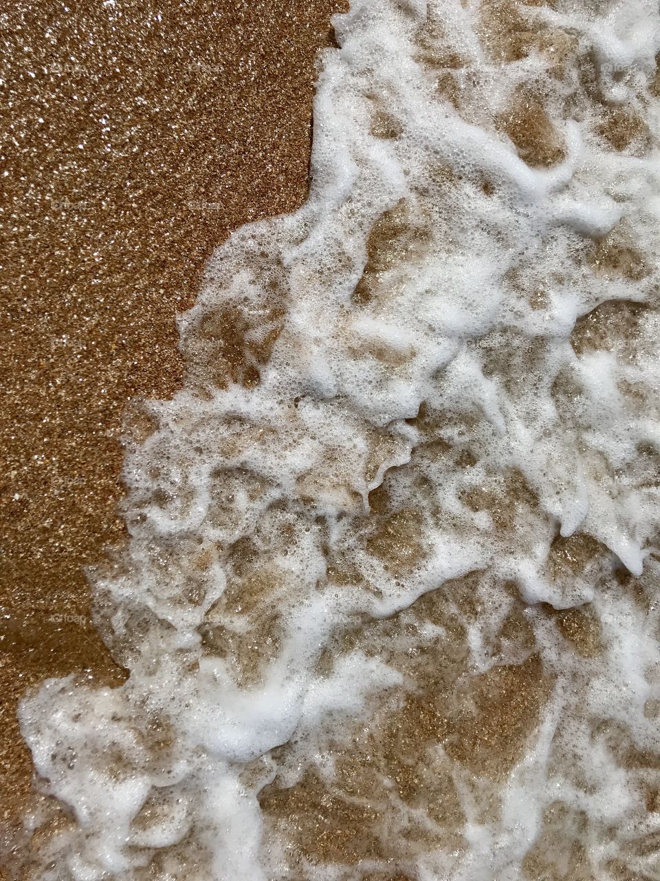 Foam of Azov sea
