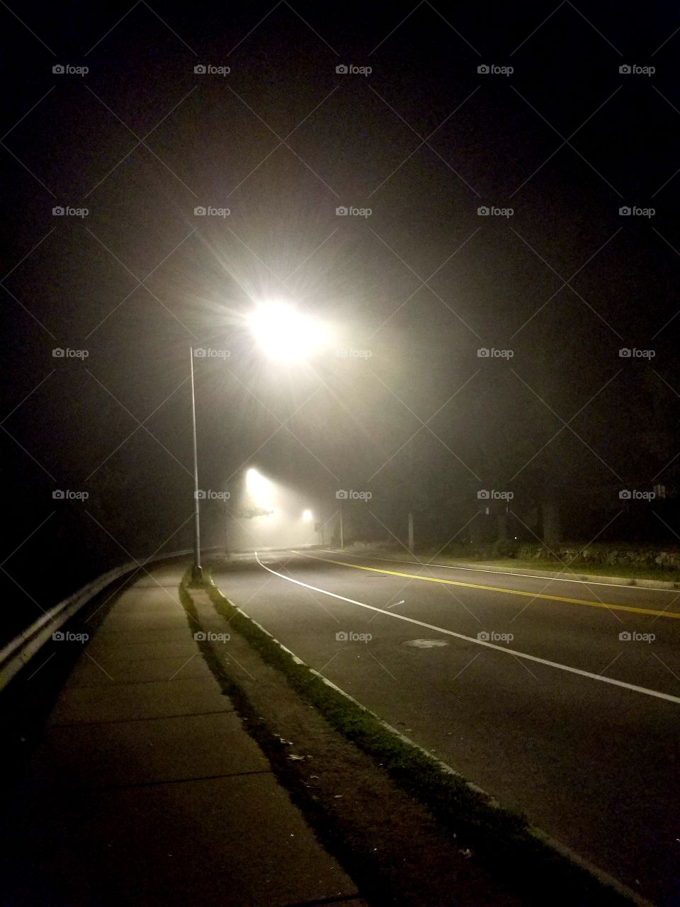 late night fog