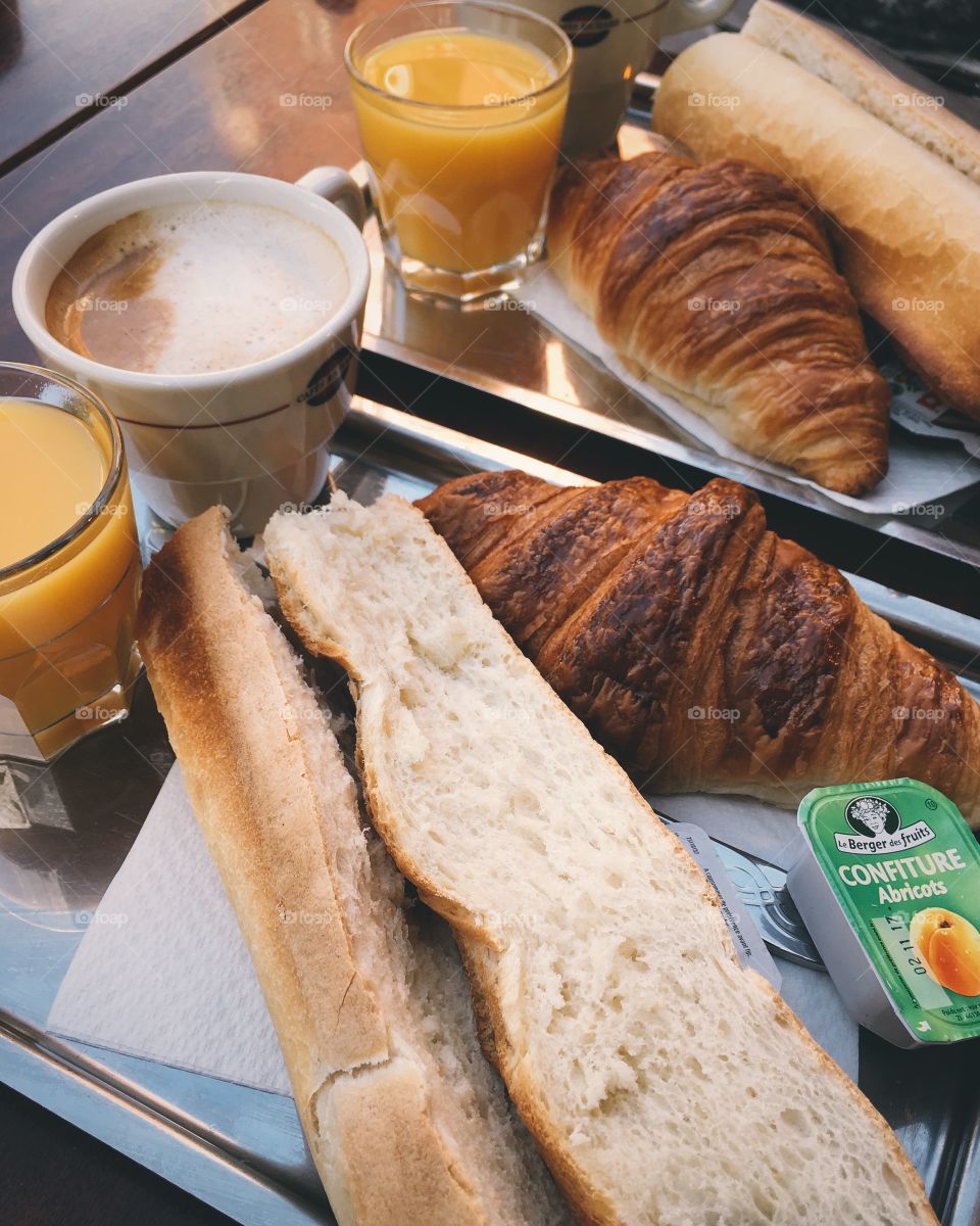 French breakfast in Paris