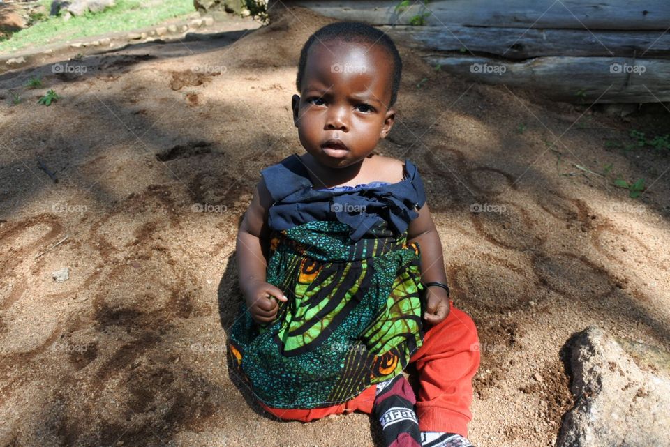 Are you a ghost?. Baby had never seen a white person before.