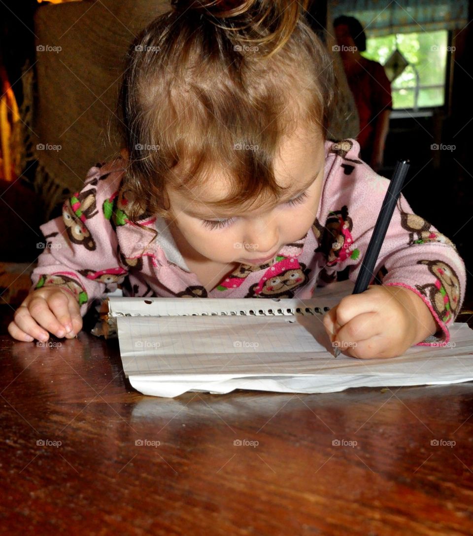 Toddler writing