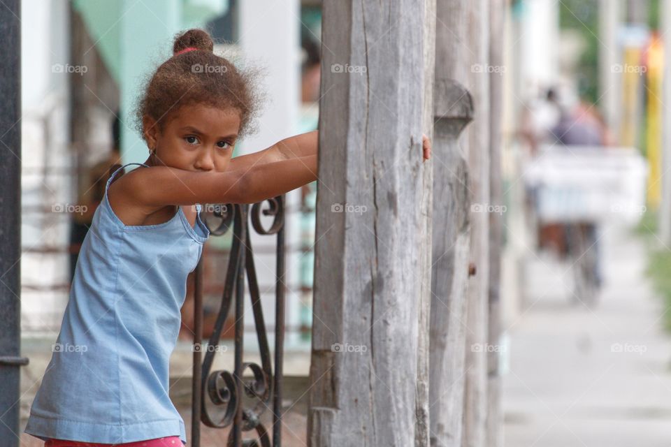 Portrait Of Young Cuban Girl