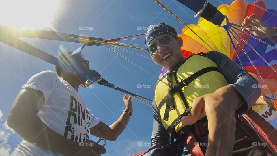 Parasailing in Davao Philippines