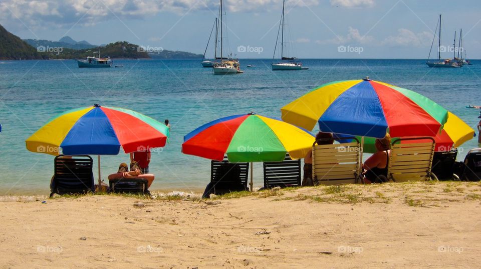 Umbrellas on the beach