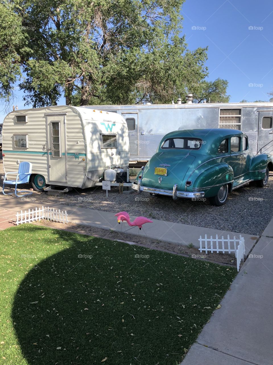 Teal Hudson and Yellow Trailer