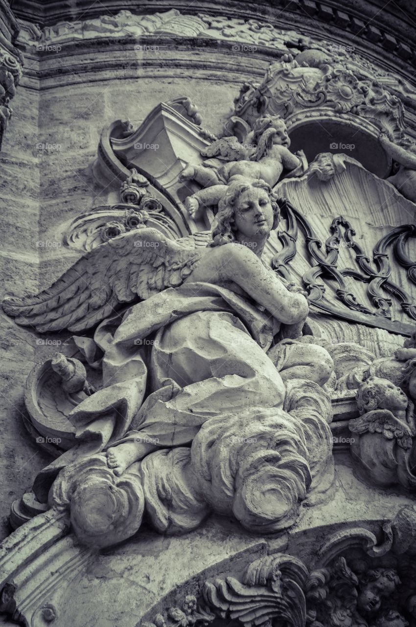 Detalle Fachada Barroca de la Catedral de Valencia (Valencia - Spain)