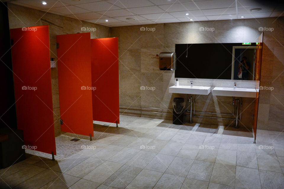 changing rooms at pool area in a hotel.